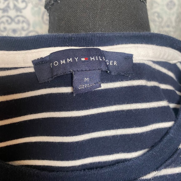 Tommy Hilfiger Womens Sailaway Blue Stripped Casual T-Shirt Dress Cotton Size M - Picture 5 of 8